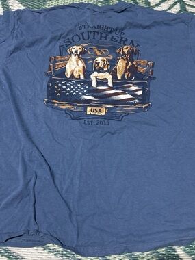 USA Dogs Graphic Tee - Blue